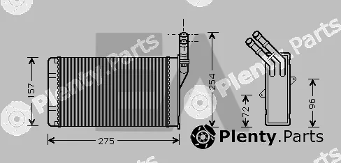 Eaclima 45C10009 — Heat Exchanger, interior heating