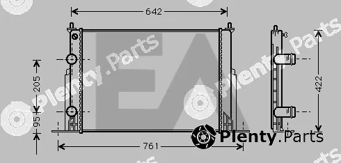 Eaclima 31R25105 — Radiator, engine cooling