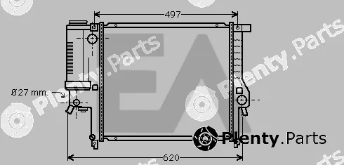 Eaclima 31R07065 — Radiator, engine cooling
