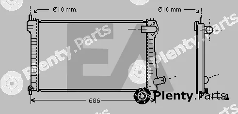 Eaclima 31R10033 — Radiator, engine cooling