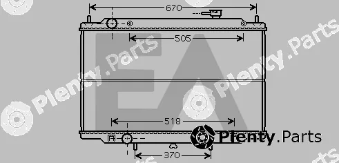 Eaclima 31R18008 — Radiator, engine cooling