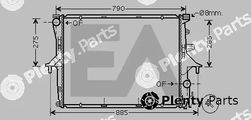 Eaclima 31R77051 — Radiator, engine cooling