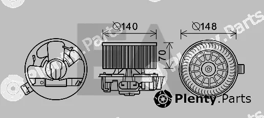 Eaclima 42A15001 — Electric Motor, interior blower