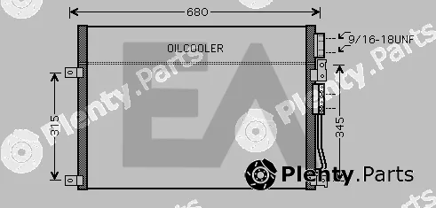 Eaclima 30C33016 — Condenser, air conditioning