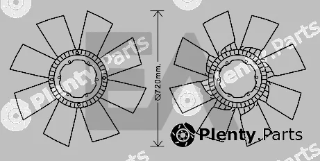 Eaclima 35C16A01 — Fan Wheel, engine cooling