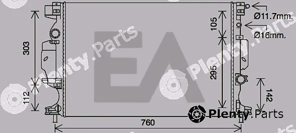 Eaclima 31R22105 — Radiator, engine cooling