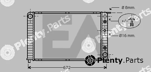 Eaclima 31R78026 — Radiator, engine cooling