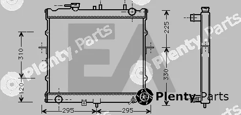 Eaclima 31R36069 — Radiator, engine cooling