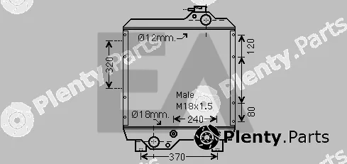 Eaclima 31R53006 — Radiator, engine cooling
