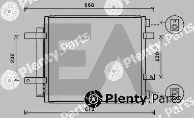 Eaclima 30C35012 — Condenser, air conditioning