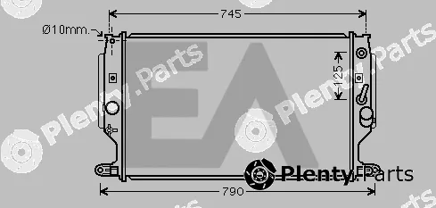 Eaclima 31R71282 — Radiator, engine cooling