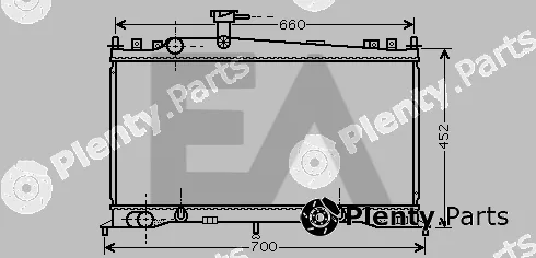 Eaclima 31R52064 — Radiator, engine cooling
