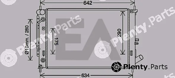 Eaclima 31R28119 — Radiator, engine cooling