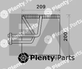 Eaclima 43B14003 — Evaporator, air conditioning