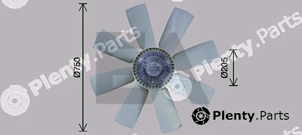 Eaclima 35C76C08 — Fan Wheel, engine cooling