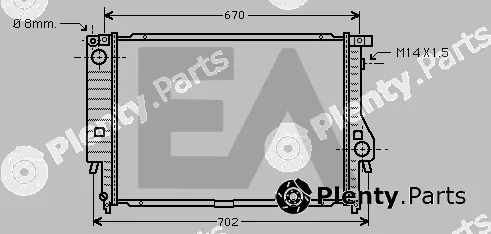 Eaclima 31R07045 — Radiator, engine cooling