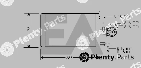 Eaclima 45C55016 — Heat Exchanger, interior heating