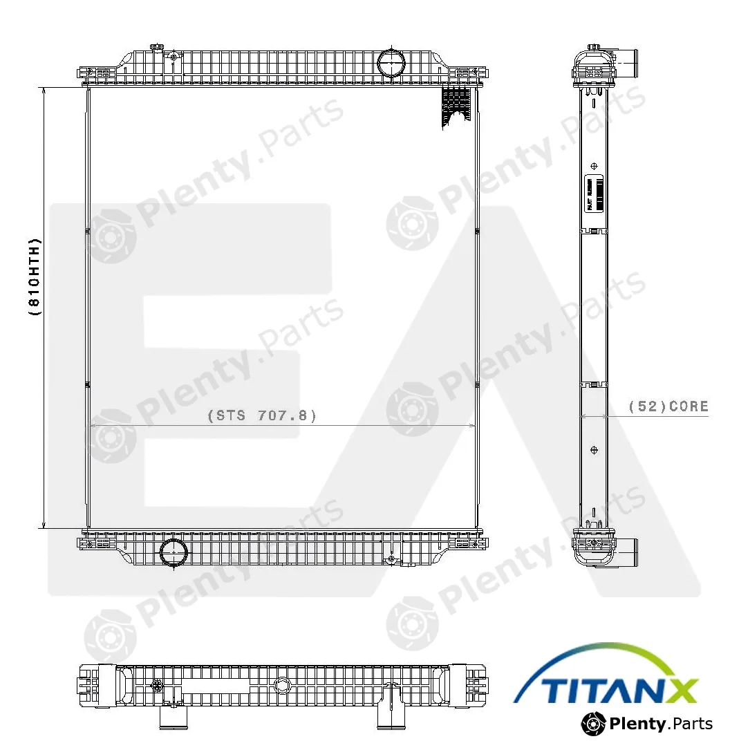 Eaclima 31R47019T — Radiator, engine cooling