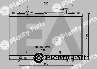 Eaclima 31R69060 — Radiator, engine cooling