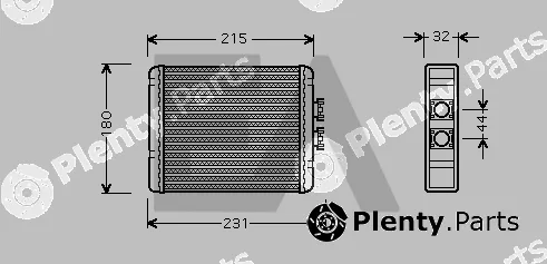 Eaclima 45C02007 — Heat Exchanger, interior heating