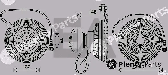 Eaclima 35C76D07 — Fan Wheel, engine cooling