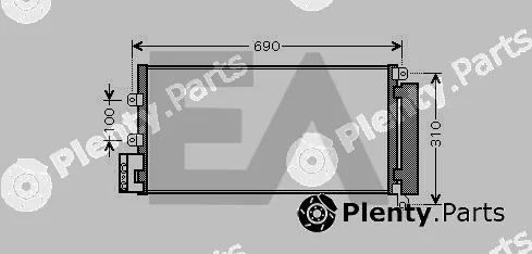 Eaclima 30C25057 — Condenser, air conditioning