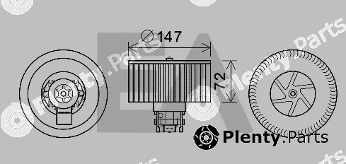 Eaclima 42A60026 — Electric Motor, interior blower