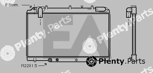 Eaclima 31R60055 — Radiator, engine cooling