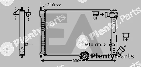 Eaclima 31R10017 — Radiator, engine cooling