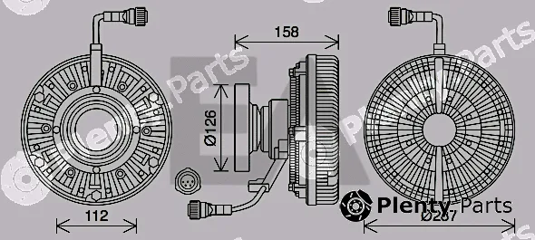 Eaclima 35C59D08 — Fan Wheel, engine cooling