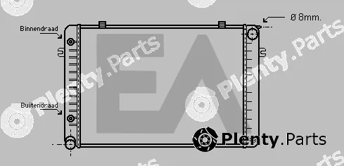 Eaclima 31R50044 — Radiator, engine cooling