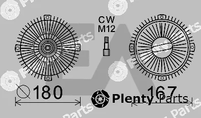 Eaclima 35C50D28 — Fan Wheel, engine cooling