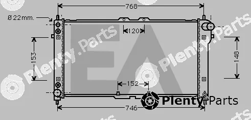 Eaclima 31R52031 — Radiator, engine cooling