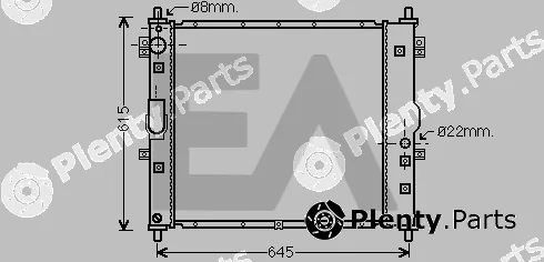 Eaclima 31R20021 — Radiator, engine cooling