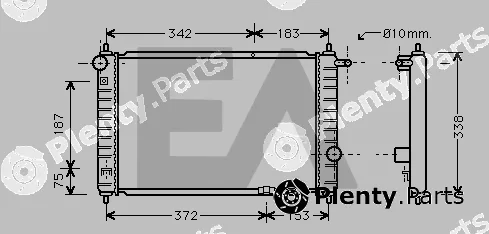 Eaclima 31R20037 — Radiator, engine cooling