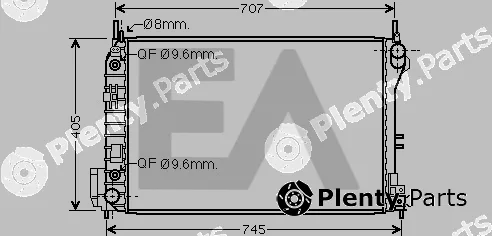 Eaclima 31R54197 — Radiator, engine cooling