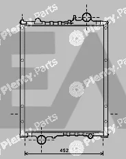 Eaclima 31R32008 — Radiator, engine cooling