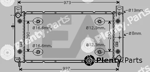 Eaclima 31R27001 — Radiator, engine cooling