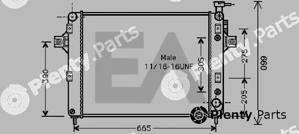Eaclima 31R33007 — Radiator, engine cooling