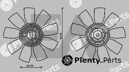 Eaclima 35C45C02 — Fan Wheel, engine cooling