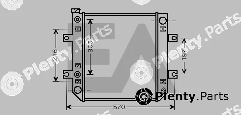 Eaclima 31R18108 — Radiator, engine cooling