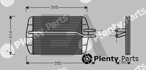 Eaclima 45C22013 — Heat Exchanger, interior heating