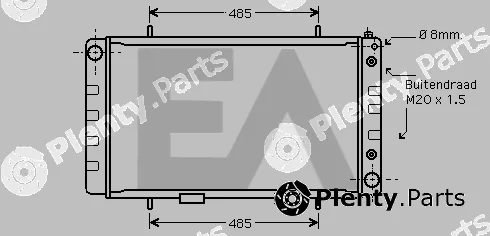Eaclima 31R05041 — Radiator, engine cooling