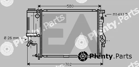 Eaclima 31R07124 — Radiator, engine cooling
