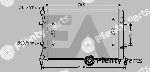Eaclima 31R77063 — Radiator, engine cooling