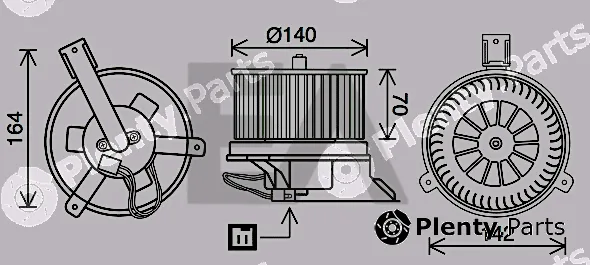 Eaclima 42A18003 — Electric Motor, interior blower