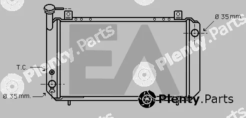 Eaclima 31R18017 — Radiator, engine cooling