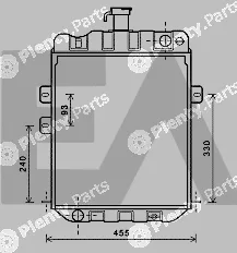 Eaclima 31R23002 — Radiator, engine cooling
