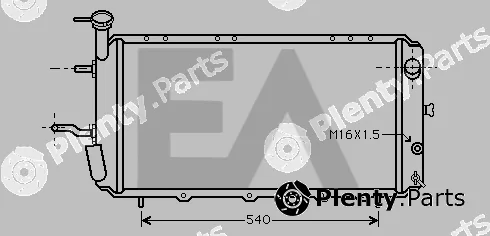 Eaclima 31R68003 — Radiator, engine cooling