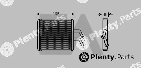 Eaclima 45C36028 — Heat Exchanger, interior heating